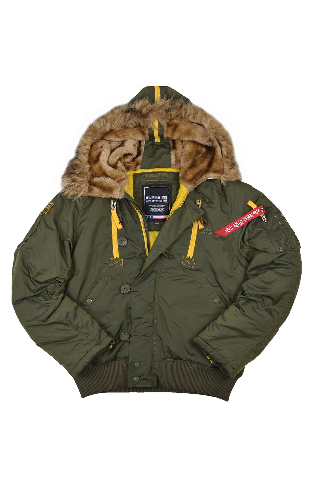 Аляска короткая ALPHA INDUSTRIES PPS big size N-2B dark green 