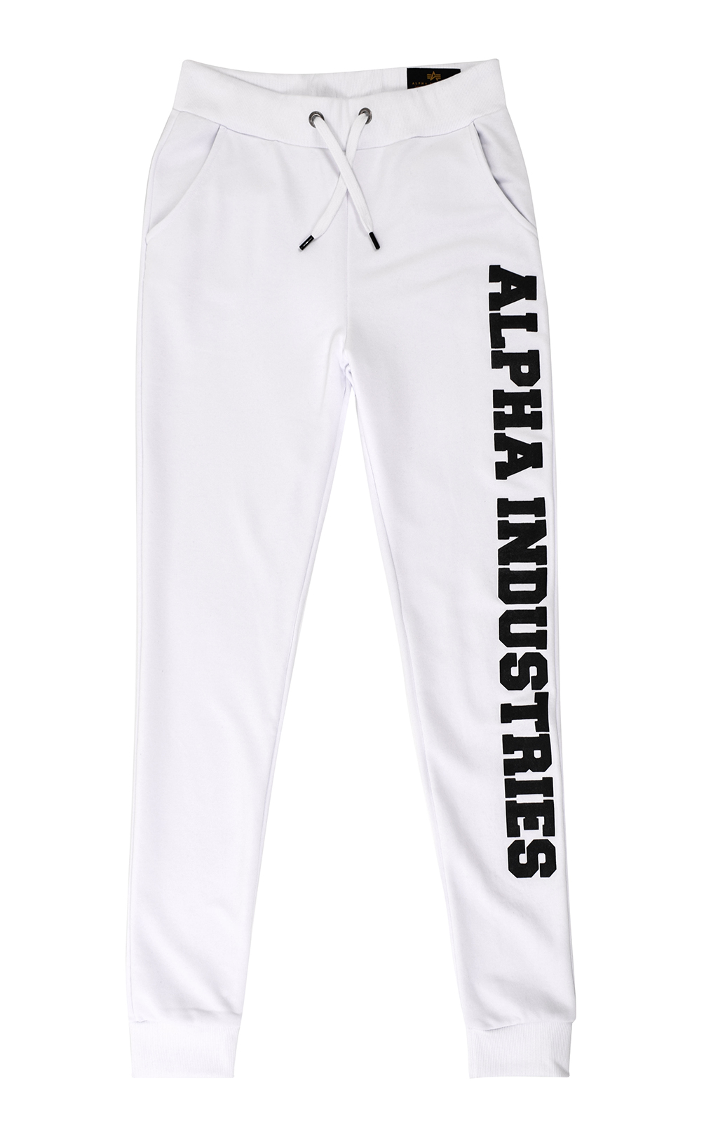 Брюки спортивные джоггеры ALPHA INDUSTRIES BIG LETTERS JOGGER white 