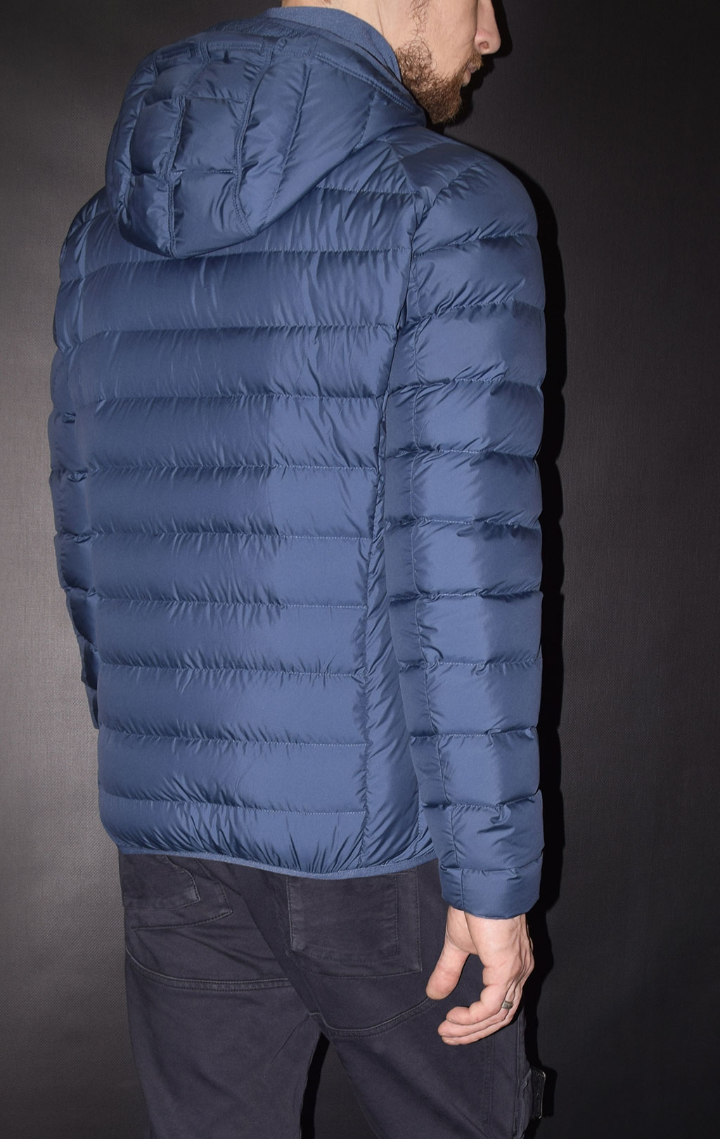 Куртка-пуховик лёгкая PARAJUMPERS LAST MINUTE dark indigo 