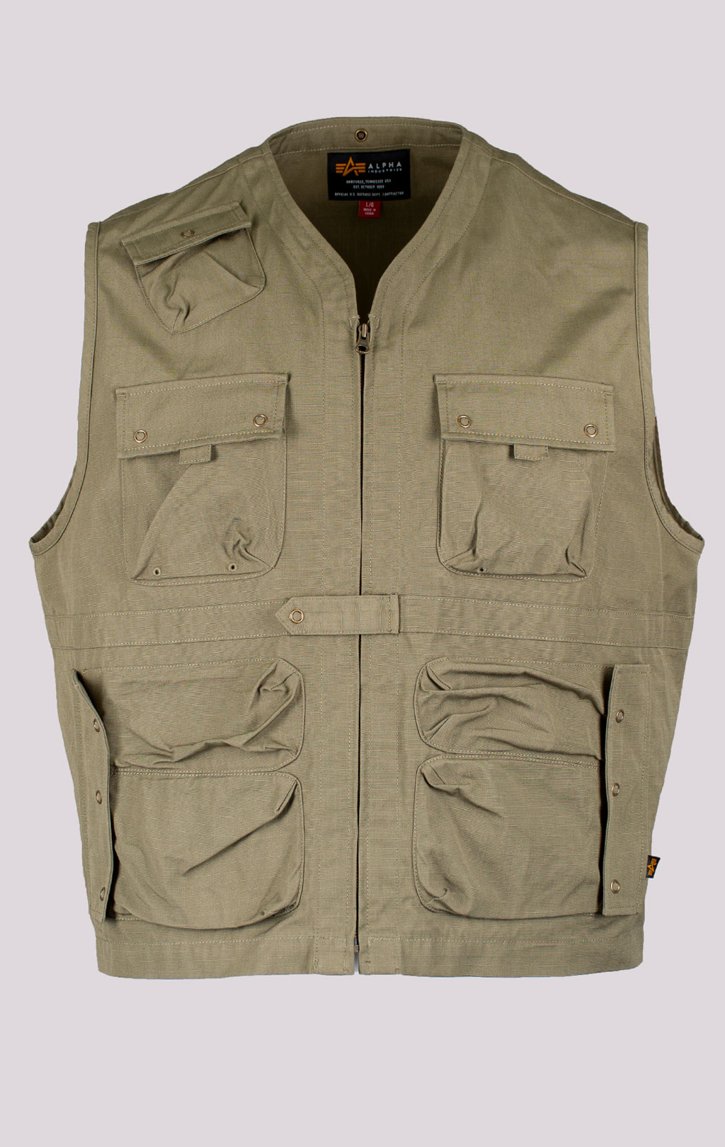 Ветровка трансформер ALPHA INDUSTRIES C-1 MOD SHIRT JACKET SS 24 m OG-107 green 