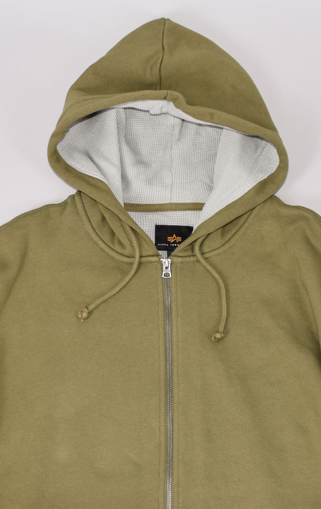 Толстовка ALPHA INDUSTRIES ESSENTIAL FULL-ZIP HOODIE FW 21/22 olive 