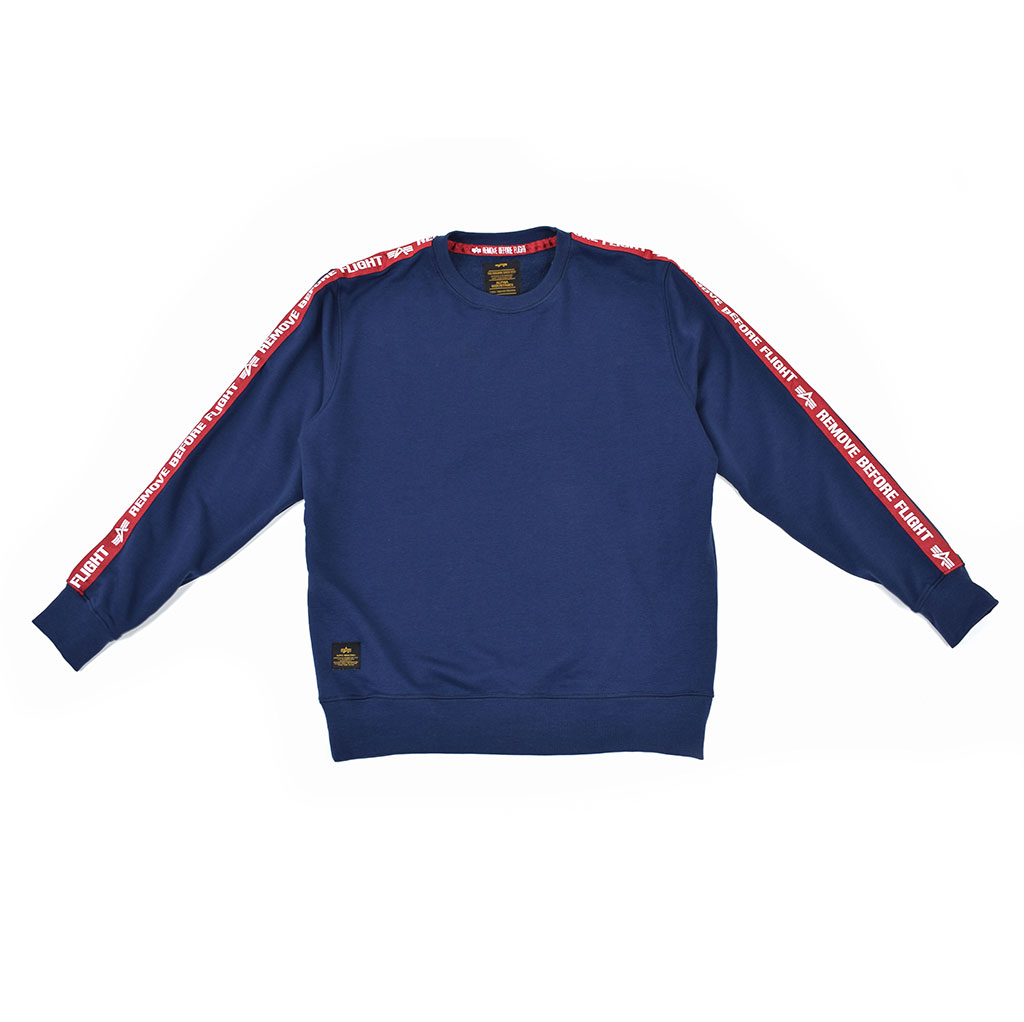 Свитшот ALPHA INDUSTRIES RBF TAPE SWEATER new navy 