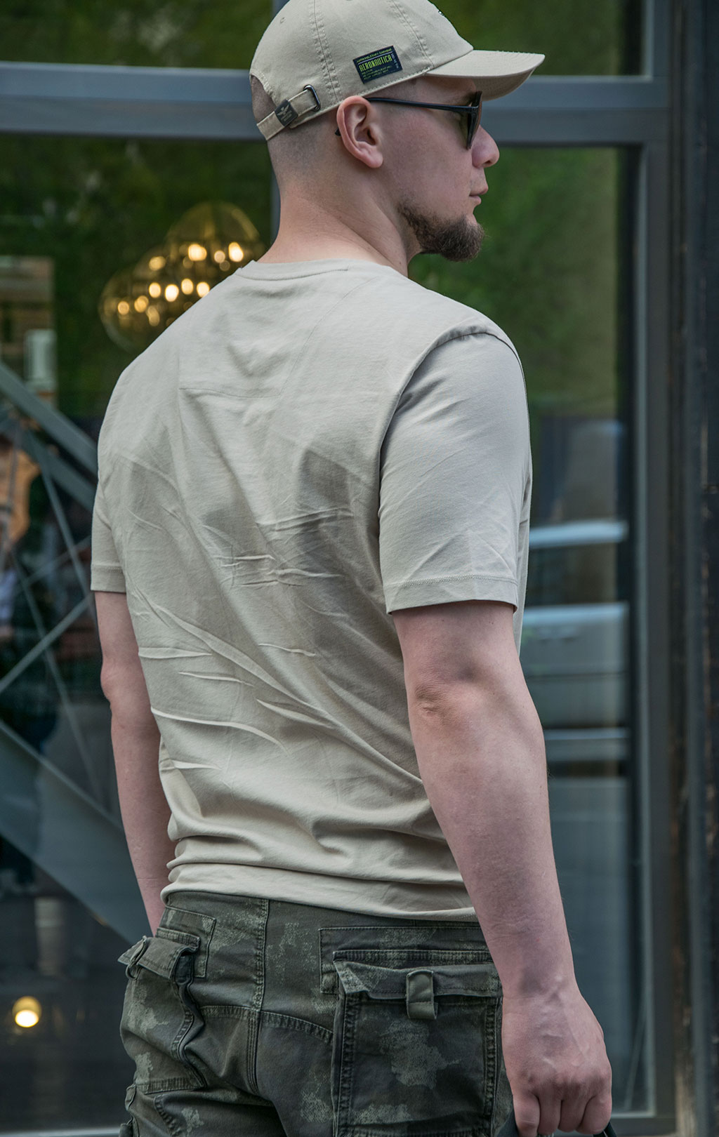 Футболка AERONAUTICA MILITARE big size SS 22/TR sabbia (TS 1940) 