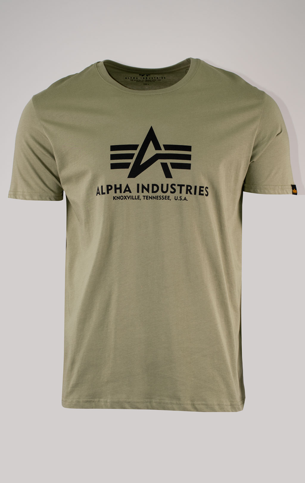 Футболка ALPHA INDUSTRIES BASIC T big size olive 