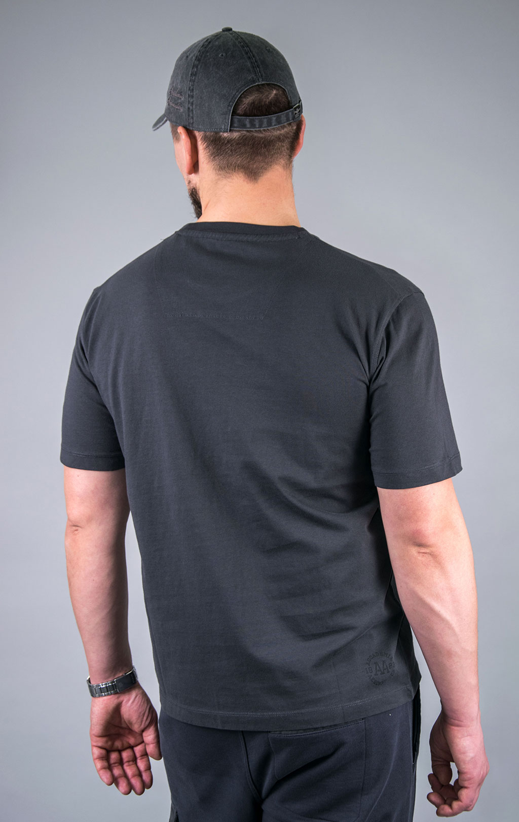 Футболка AERONAUTICA MILITARE GRIFO PRINT SS 24/TR anthracite grey (TS 2200) 