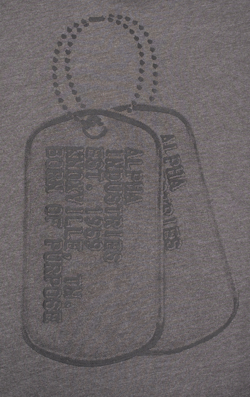 Футболка ALPHA INDUSTRIES ALPHA DOG TAG TEE плотная FW 24/25 dark charcoal heather 