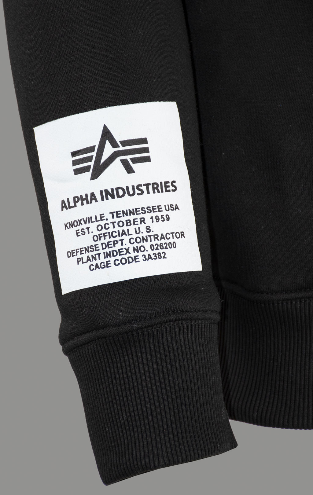 Толстовка ALPHA INDUSTRIES ALPHA HOODY black 