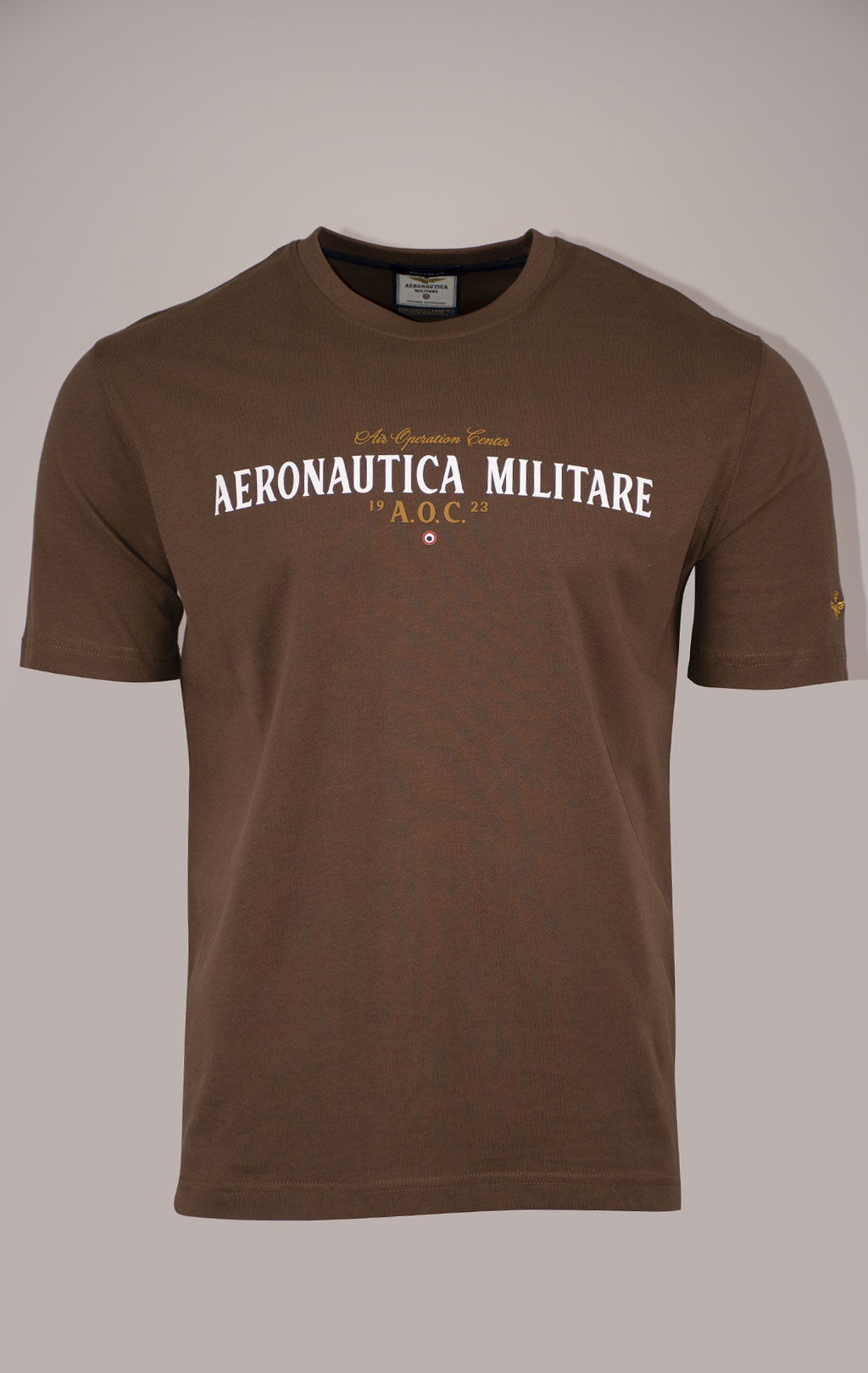 Футболка AERONAUTICA MILITARE SS 24/BD chocolate (TS 2218) 