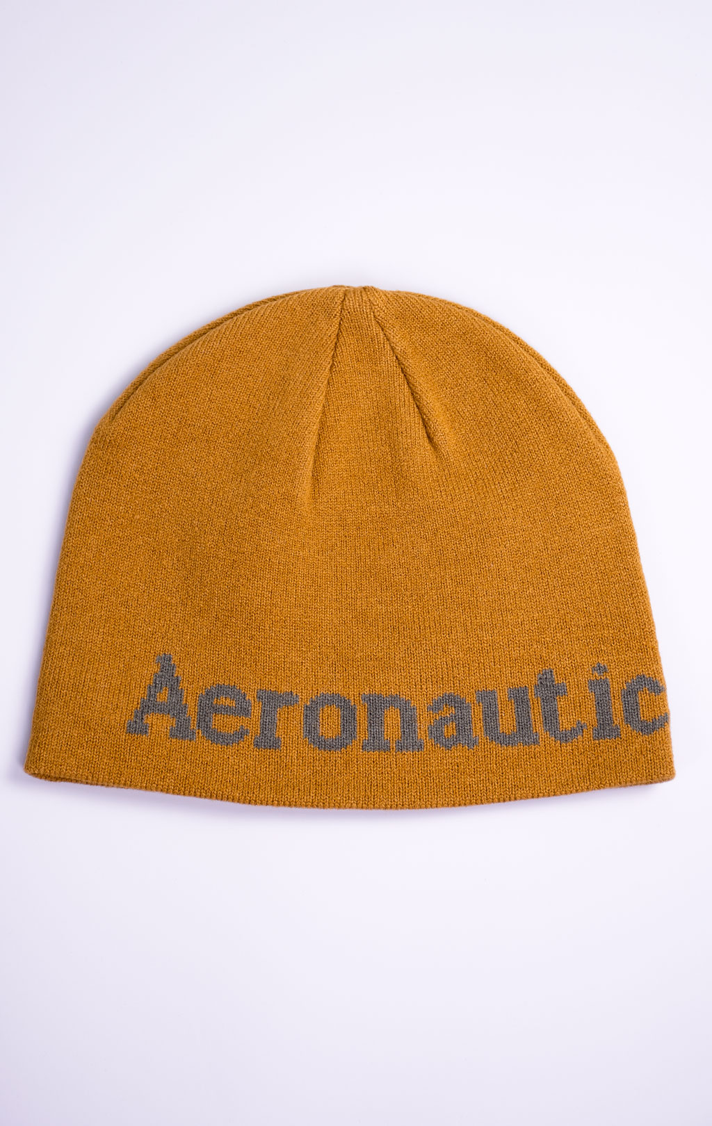 Шапка вязаная AERONAUTICA MILITARE FW 26/27/CN yellow curry (CU 0093) 