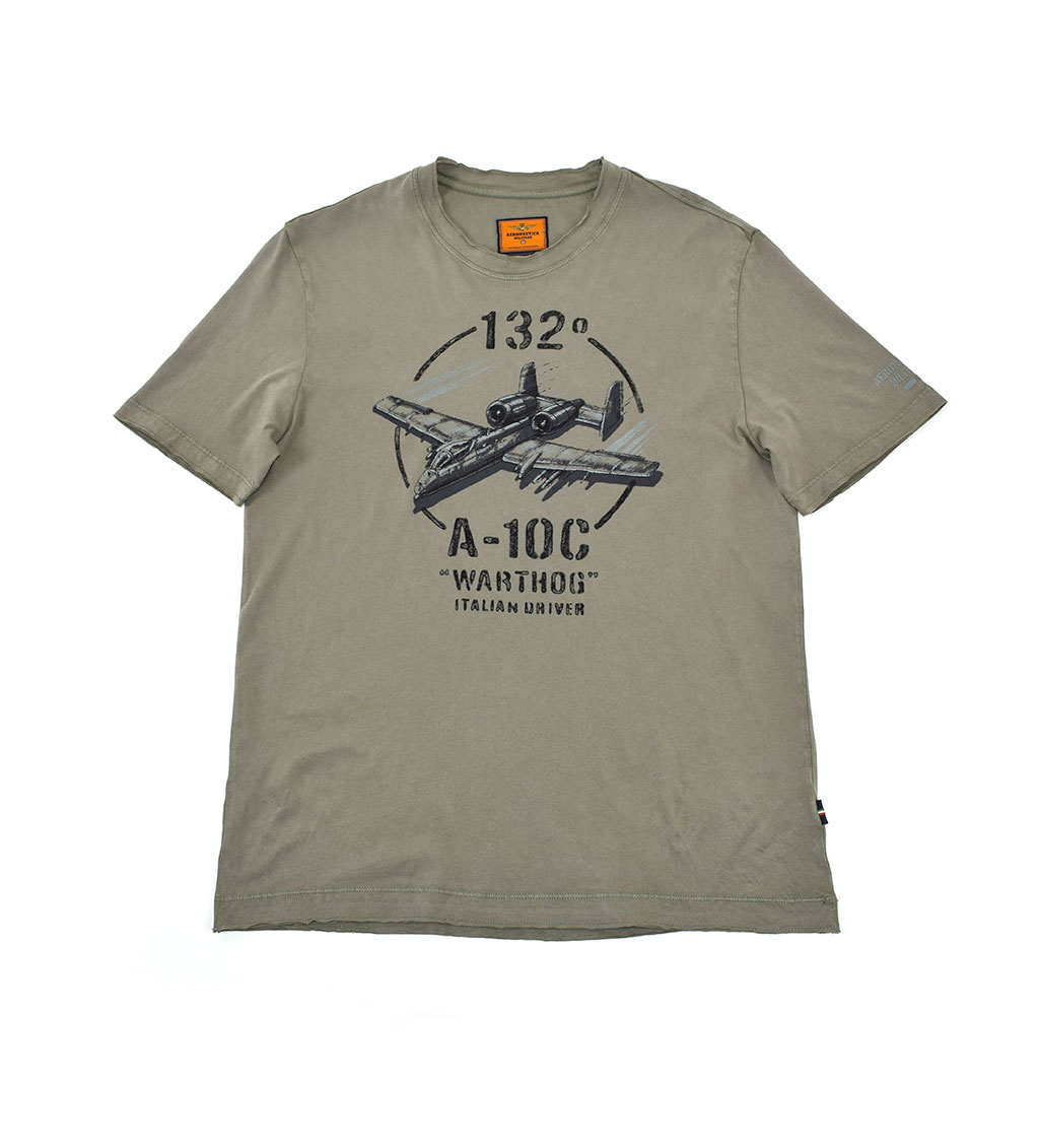 Футболка AERONAUTICA MILITARE SS 20/IN verde militare (TS 1601) 