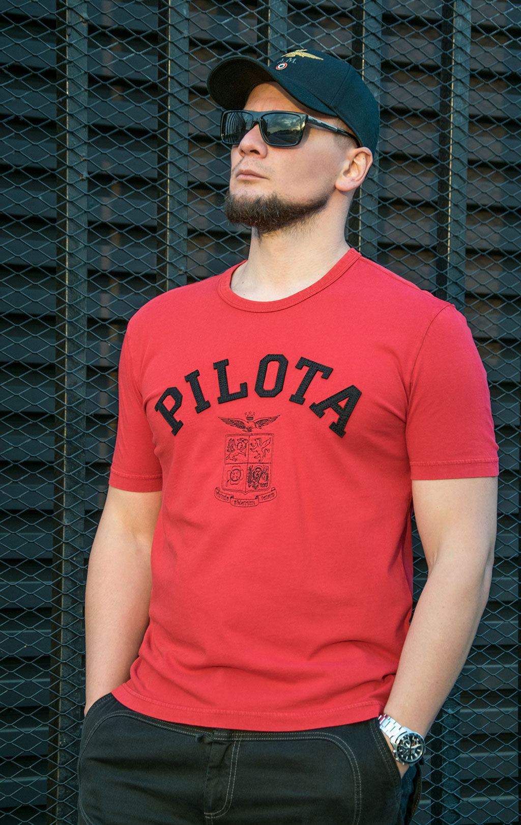 Футболка AERONAUTICA MILITARE FW 23/24/IN red (TS 2137) 