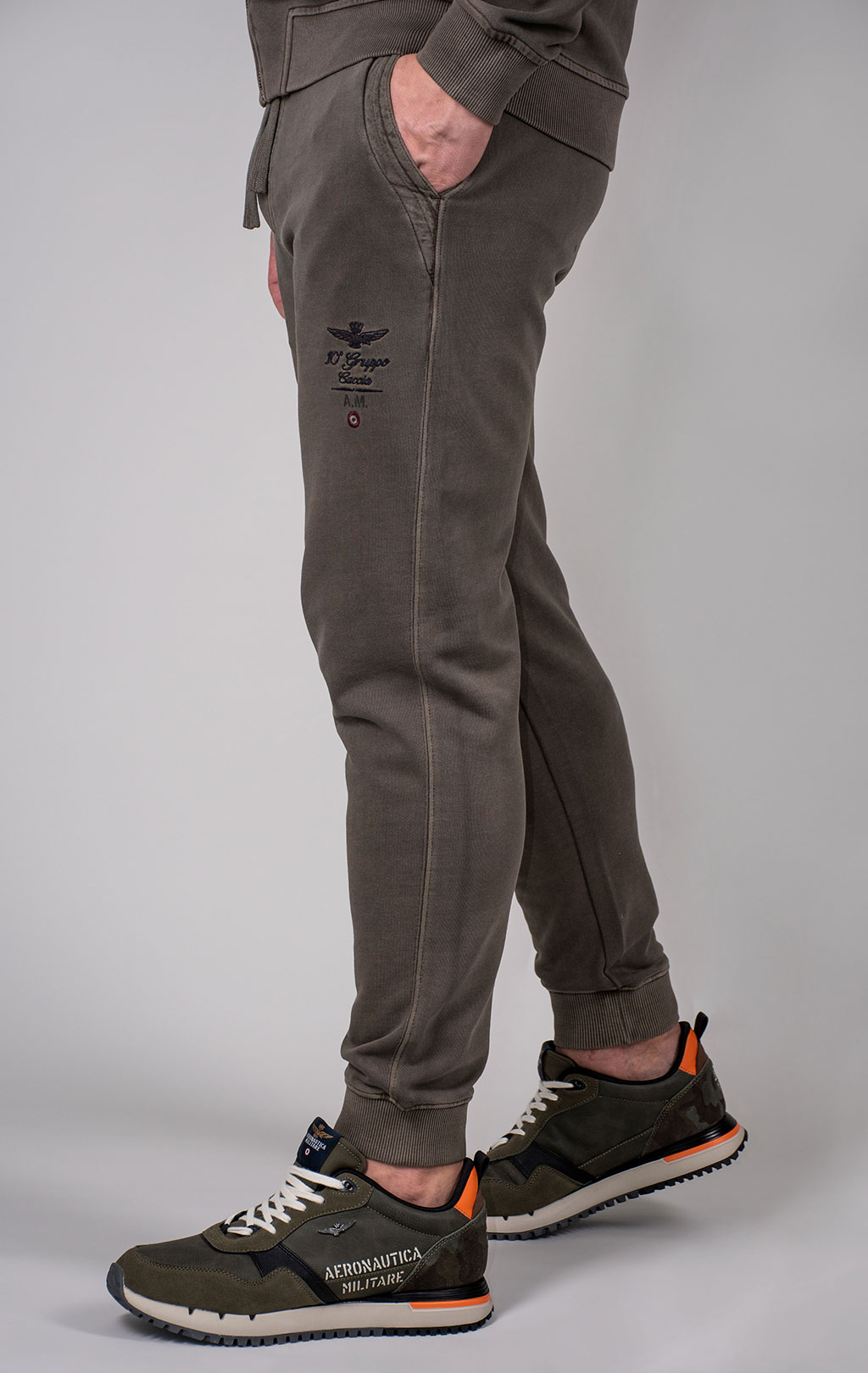 Брюки спортивные AERONAUTICA MILITARE FW 24/25/TR dark musk washed (PF 948) 