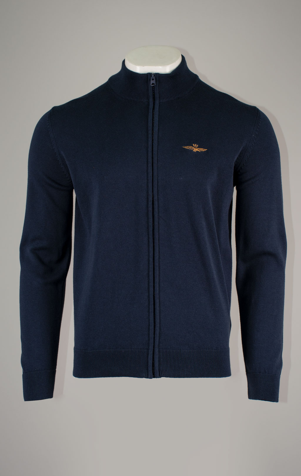 Свитер на молнии AERONAUTICA MILITARE FW 25/26/BL blue navy (MA 1580) 