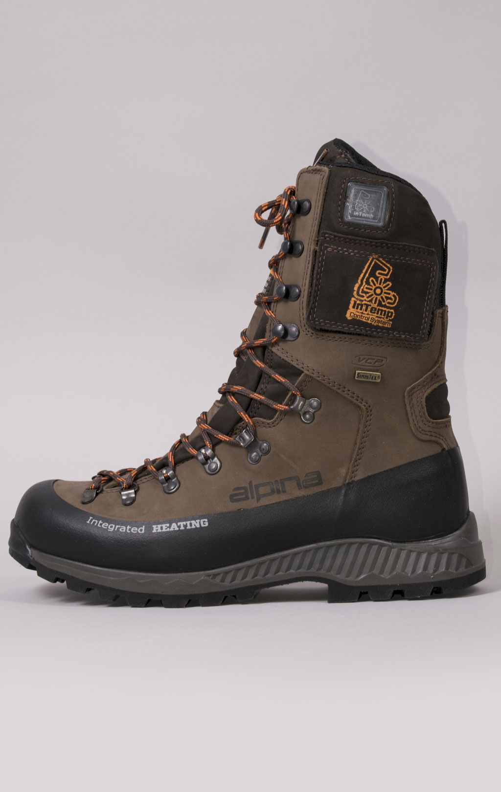 Ботинки зимние ALPINA Gore-Tex (Sympatex) HUNTER с эл.подогревом brown 