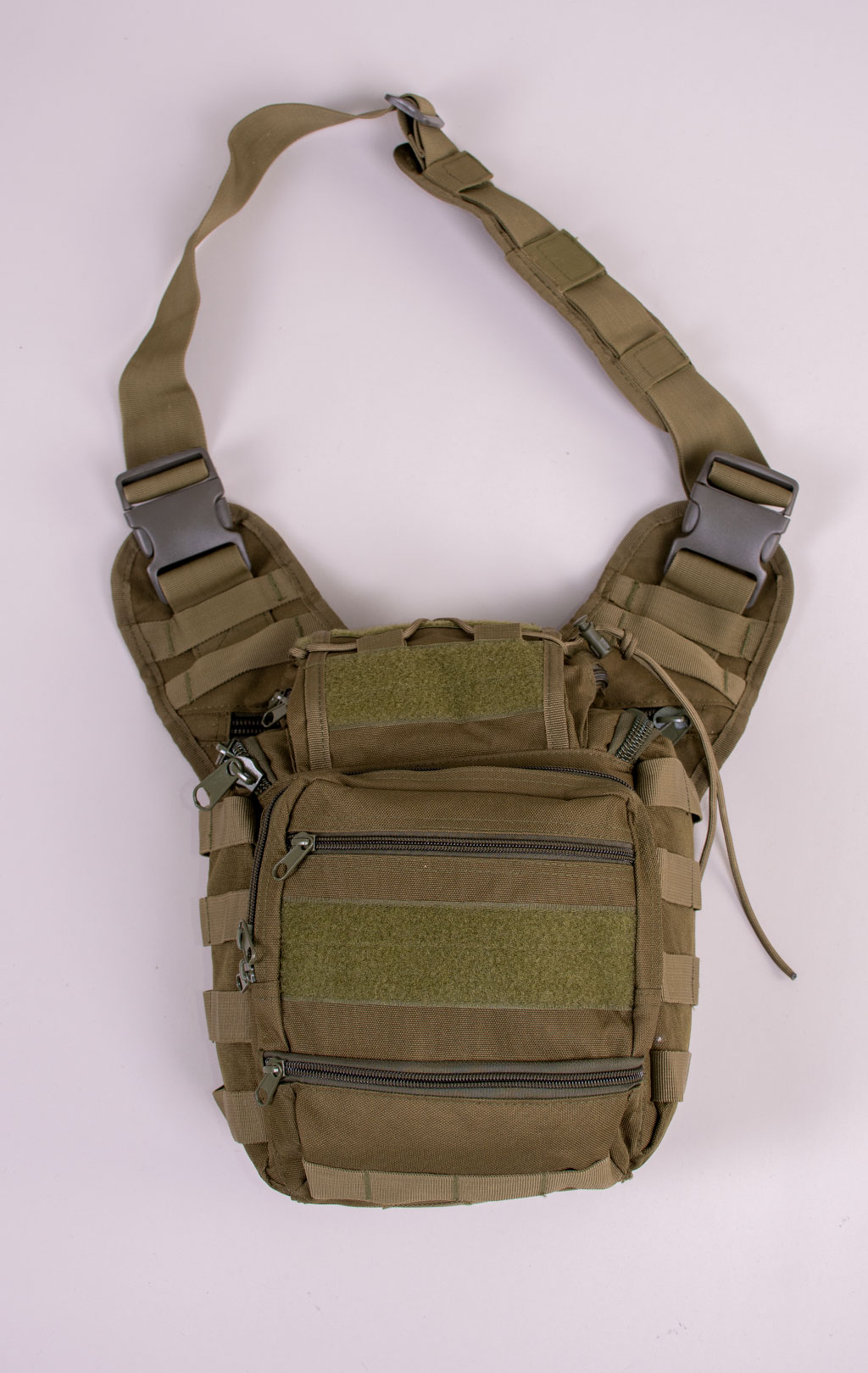 Сумка через плечо тактическая Hausheng SLING MOLLE 25x15x30 green PK-402 
