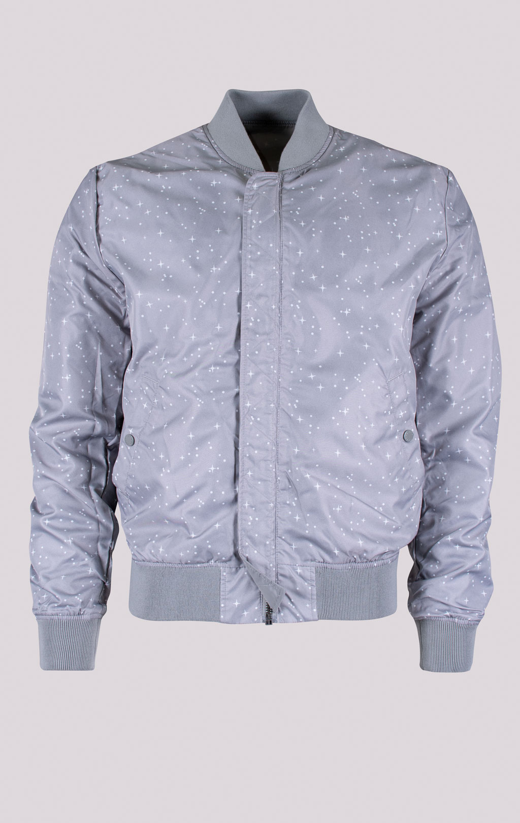 Ветровка-бомбер ALPHA INDUSTRIES MA-1 TT NASA REVERSIBLE II silver 