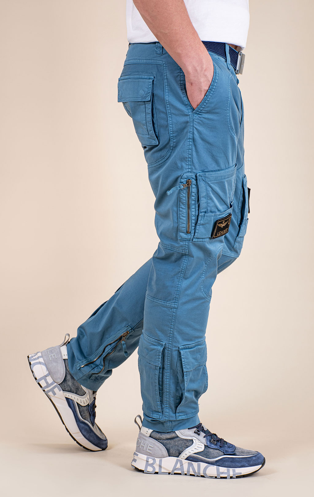 Брюки-карго AERONAUTICA MILITARE ANTI-G SS 26/AL dusty blue (PA 1387) 