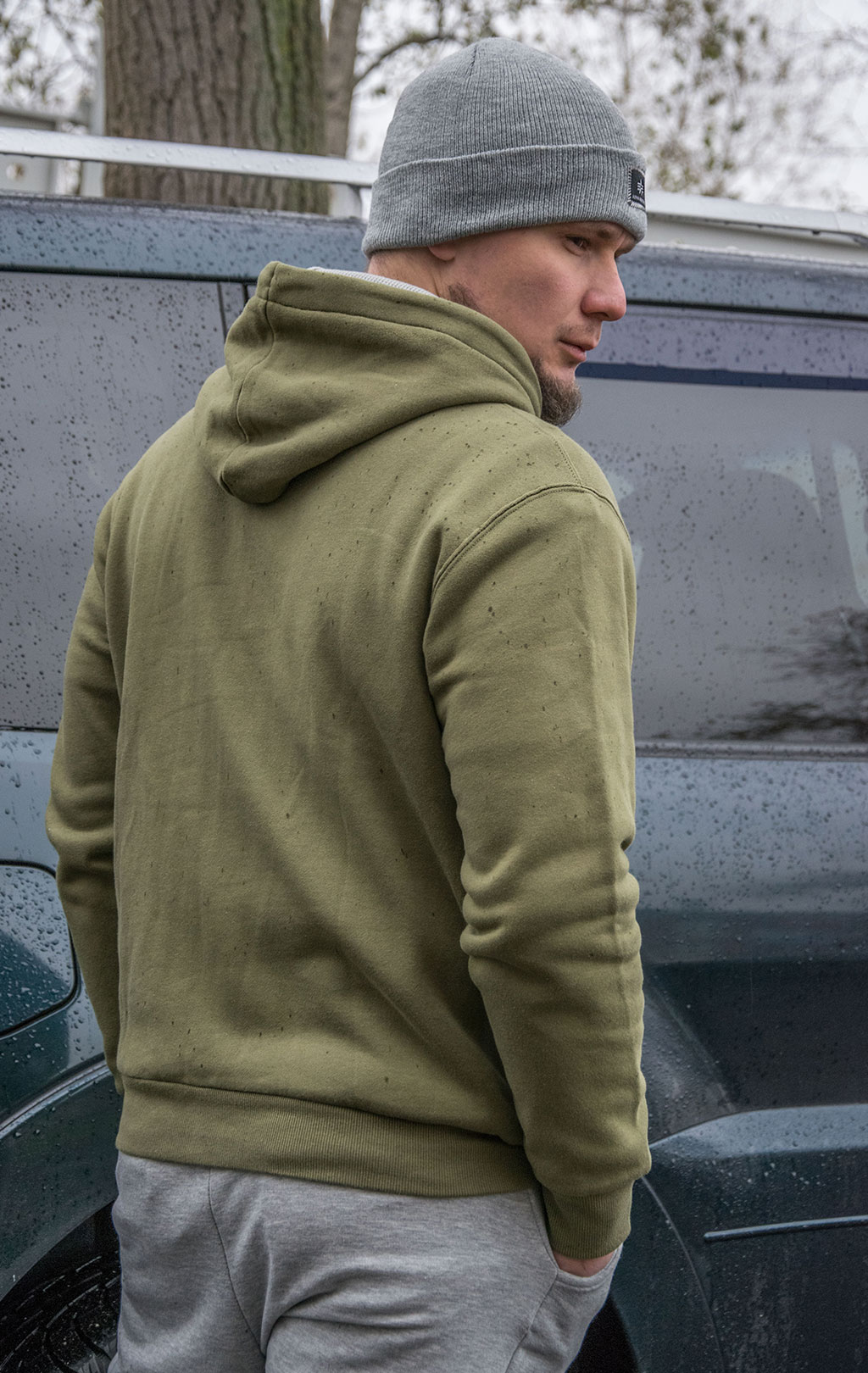 Толстовка ALPHA INDUSTRIES ESSENTIAL FULL-ZIP HOODIE FW 21/22 olive 