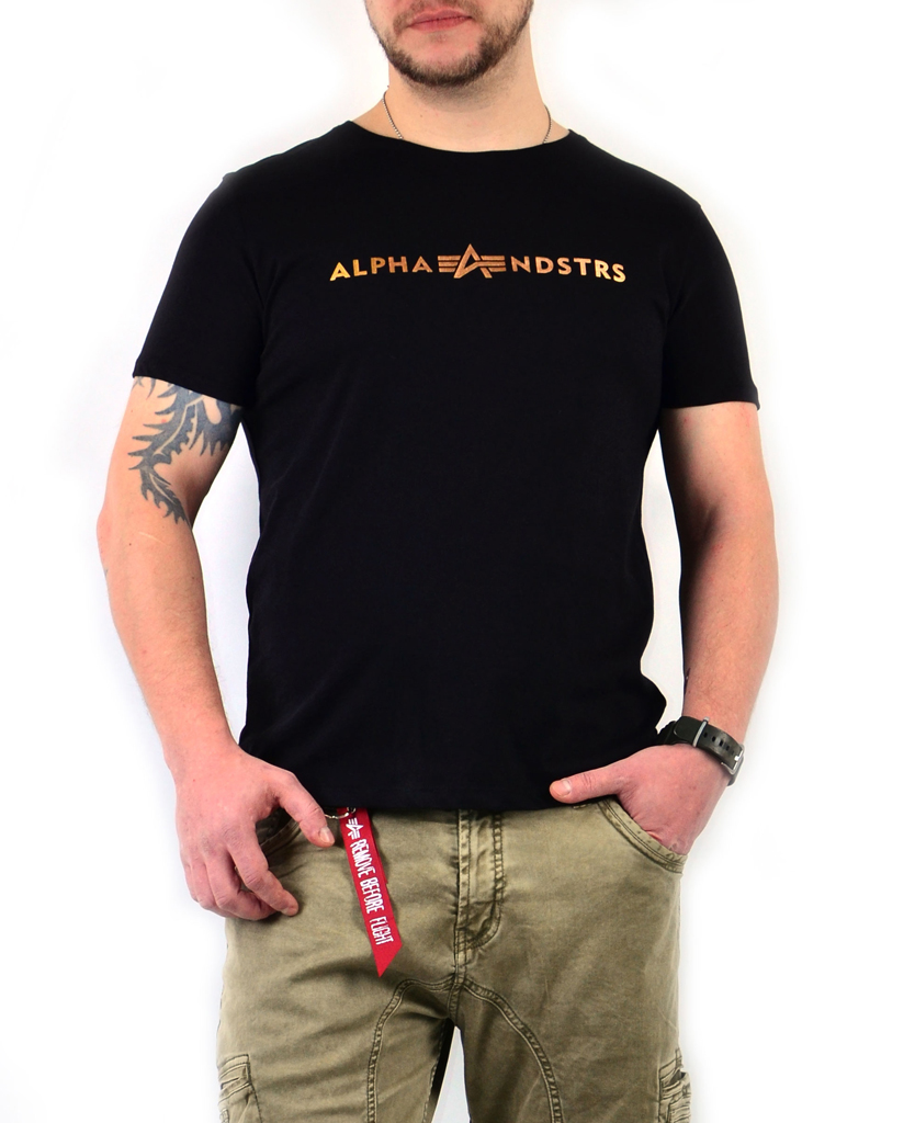 Футболка ALPHA INDUSTRIES ALPHA INDUSTRIESNDSTR black 