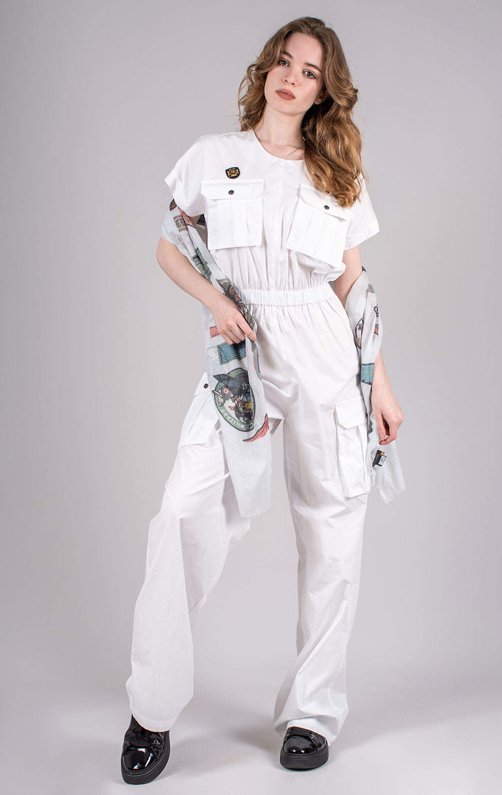 Женский комбинезон AERONAUTICA MILITARE SS 25 m/IT off white (TU 140) 