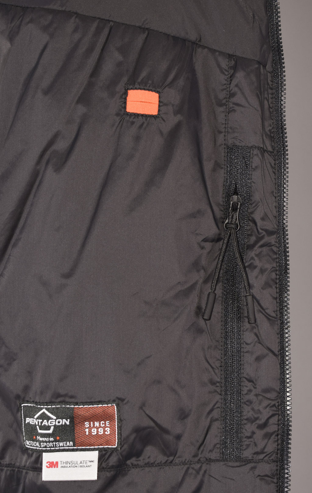 Куртка Pentagon Thinsulate PANTHIRAS утеплённая с капюшоном black 08032 