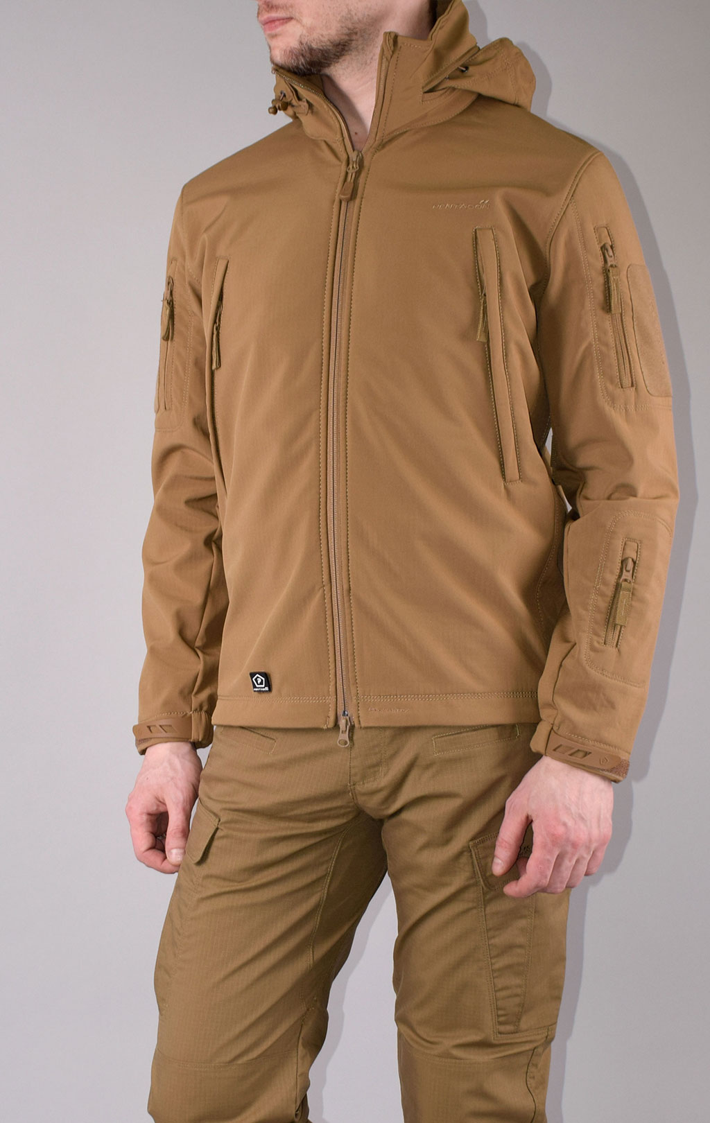 Куртка тактическая softshell Pentagon мембрана ARTAXES Soft Shell coyote 08011 