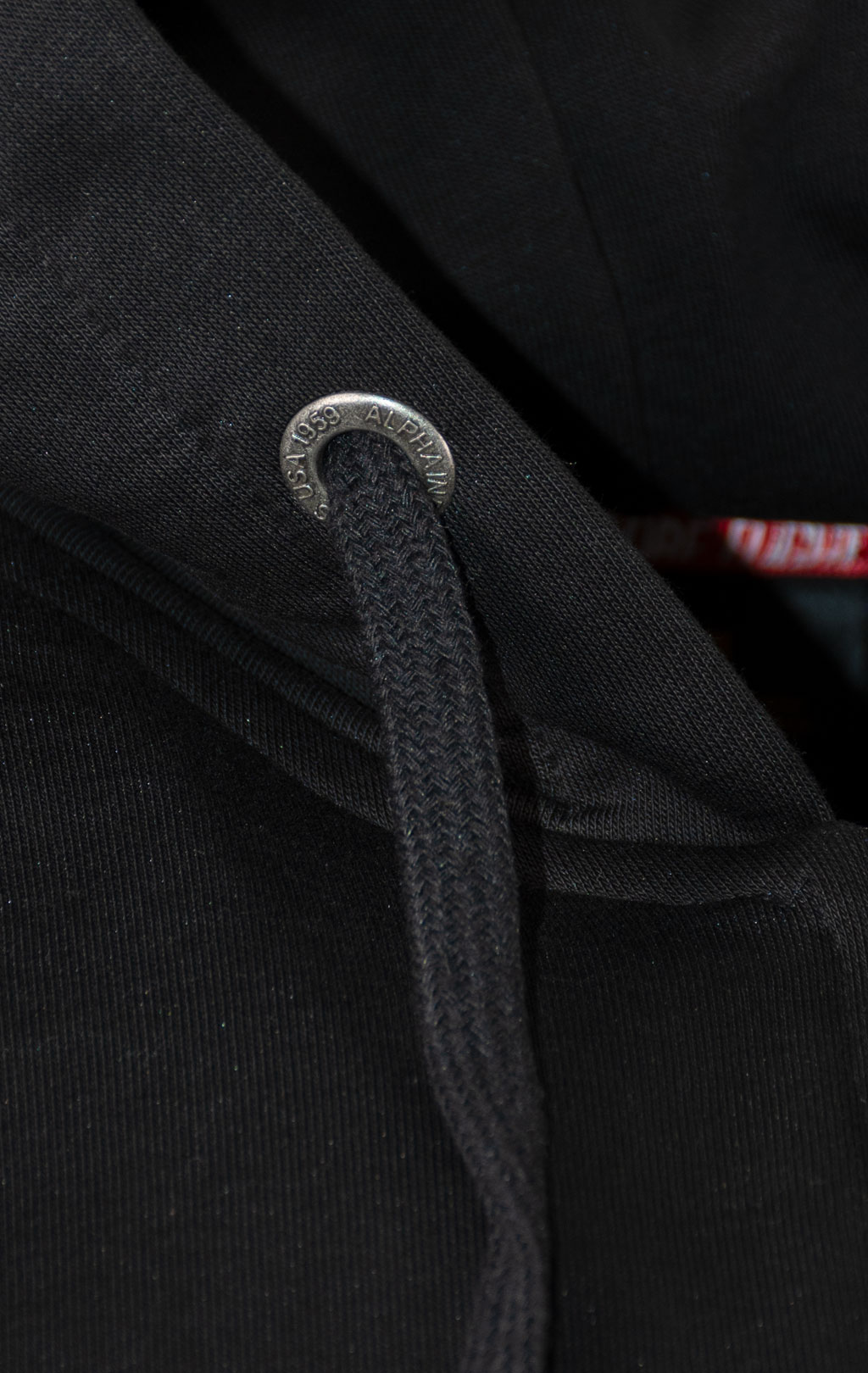 Толстовка ALPHA INDUSTRIES BACK PRINT ZIP HOODY black 