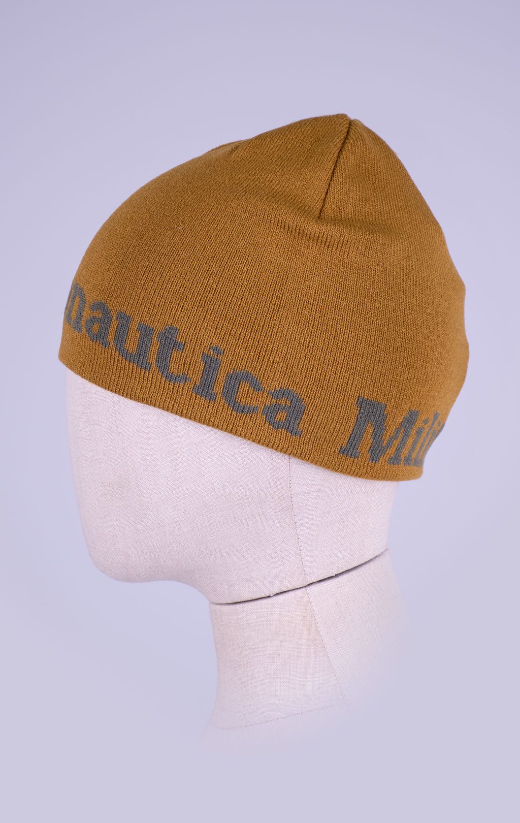 Шапка вязаная AERONAUTICA MILITARE FW 26/27/CN yellow curry (CU 0093) 