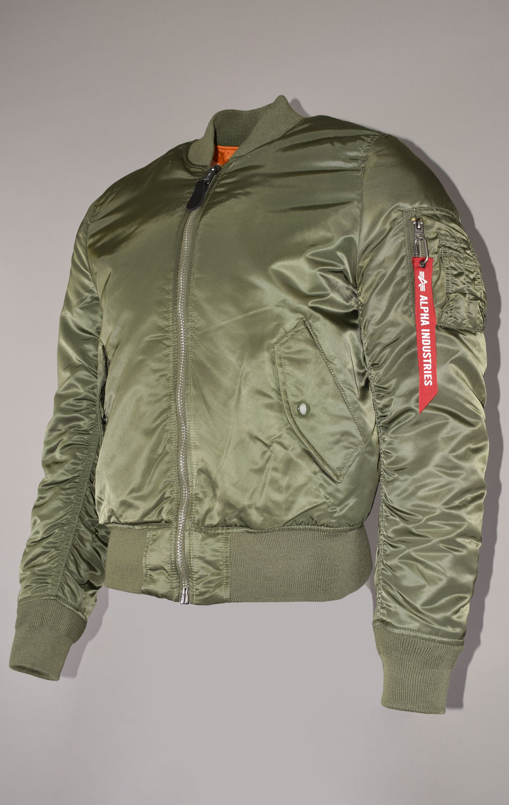 Бомбер ALPHA INDUSTRIES SLIM FIT/EUROPEAN FIT MA-1 FW 22/23 m sage green 