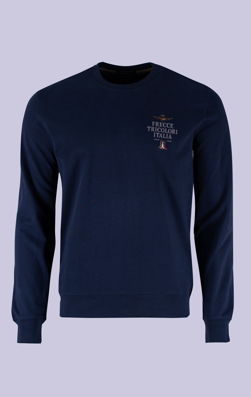 Лонгслив AERONAUTICA MILITARE big size FW 26/27/BD blue navy (TS 2574) 