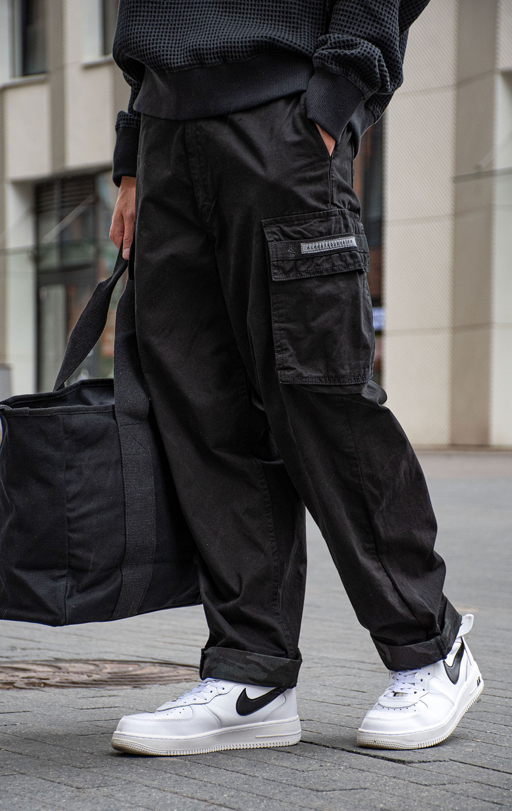 Брюки-карго ALPHA INDUSTRIES AVIATOR CARGO PANT black 