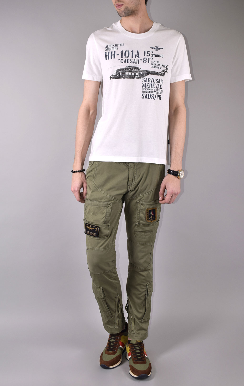 Футболка AERONAUTICA MILITARE SS 20/IN off white (TS 1707) 