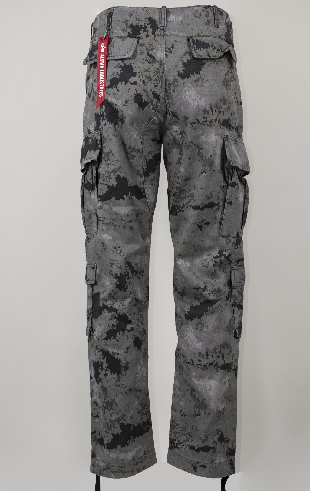 Брюки-карго ALPHA INDUSTRIES ACU PANT плотные FW 24/25 black blur camo 