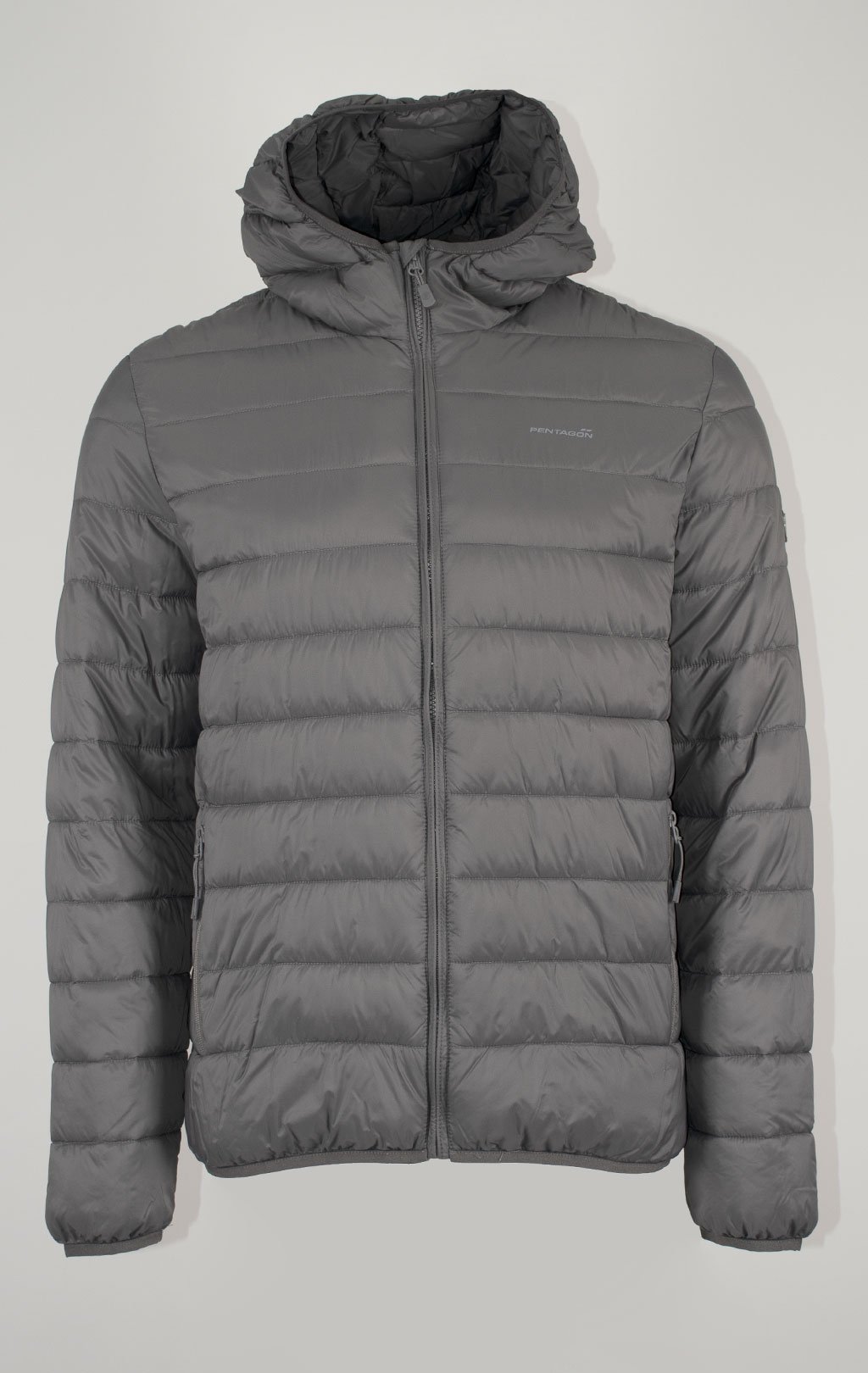 Куртка тактическая Pentagon AURORA hood jacket утеплённая с капюшоном grey cinder 17 08048 