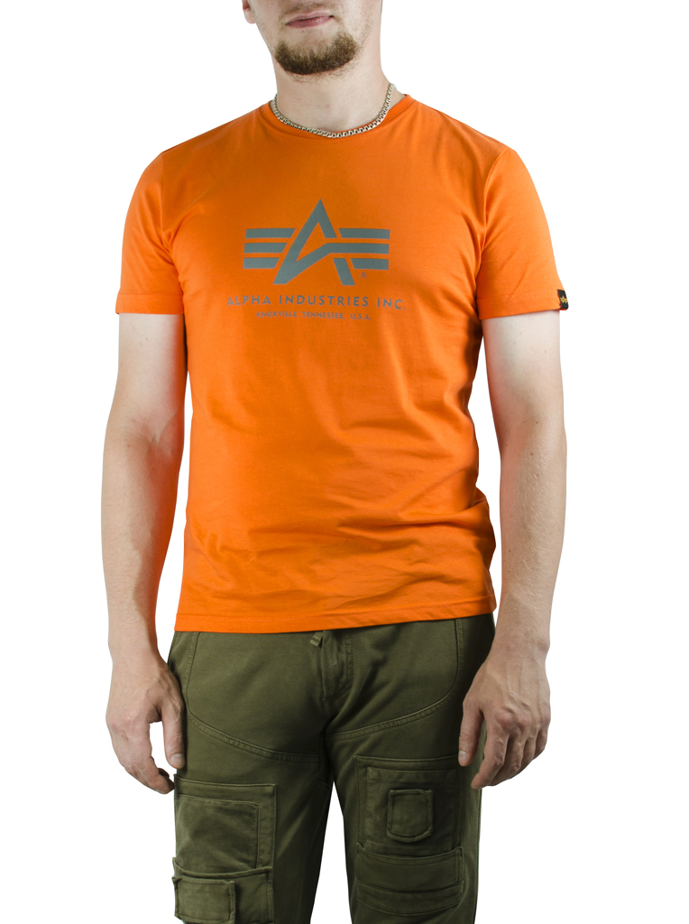 Футболка ALPHA INDUSTRIES BASIC T orange 