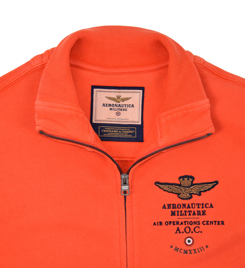 Толстовка AERONAUTICA MILITARE SS19 arancio (FE 1303) 