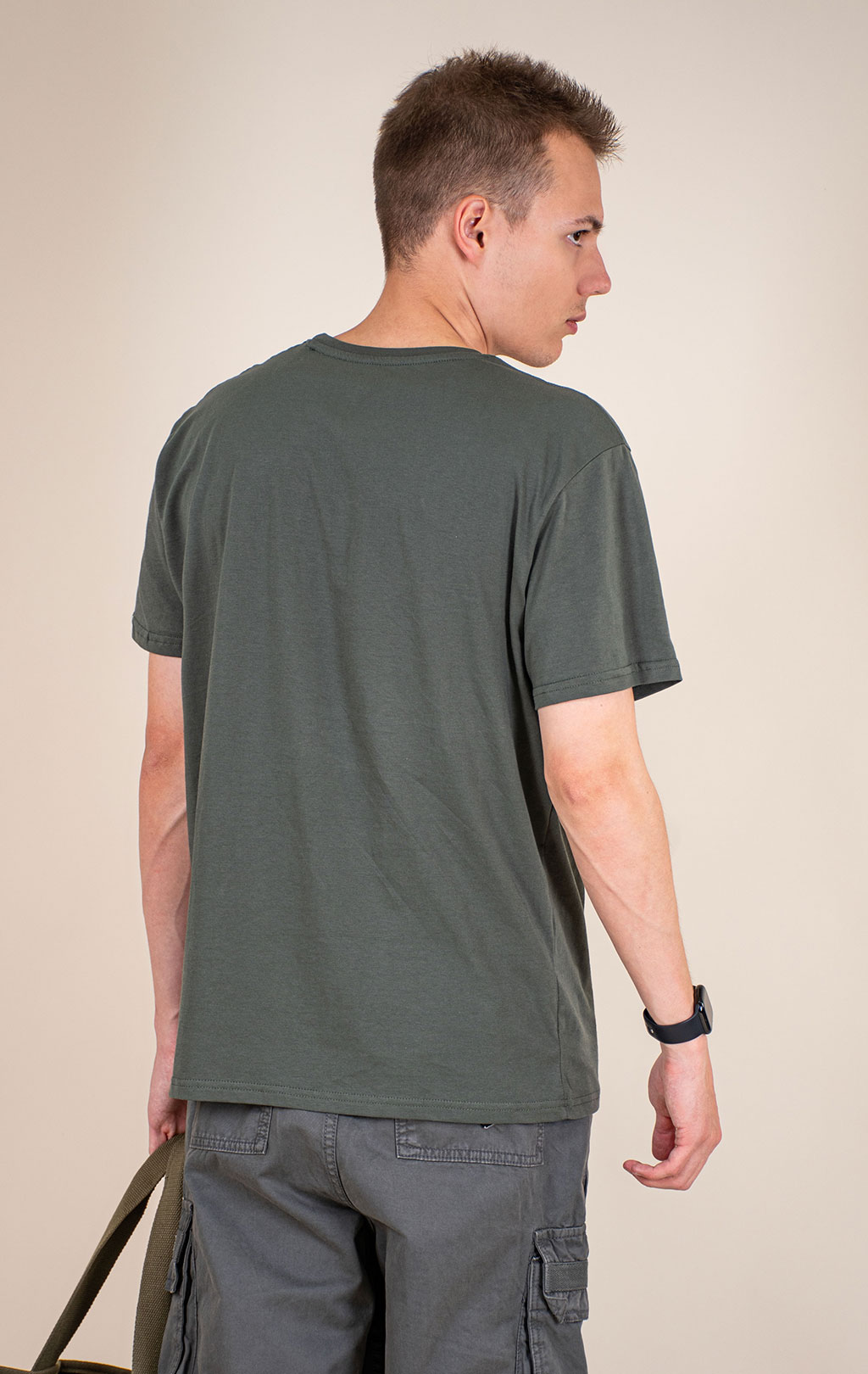 Футболка ALPHA INDUSTRIES BASIC T vintage green 
