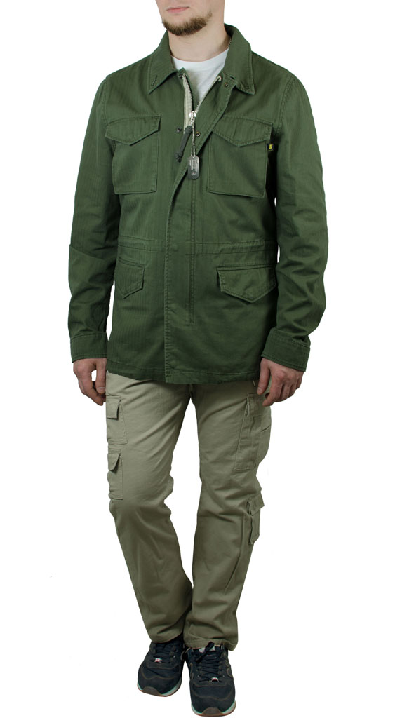 Ветровка ALPHA INDUSTRIES REVIVAL FIELD COAT cotton olive Ветровка ALPHA INDUSTRIES REVIVAL FIELD COAT cotton olive