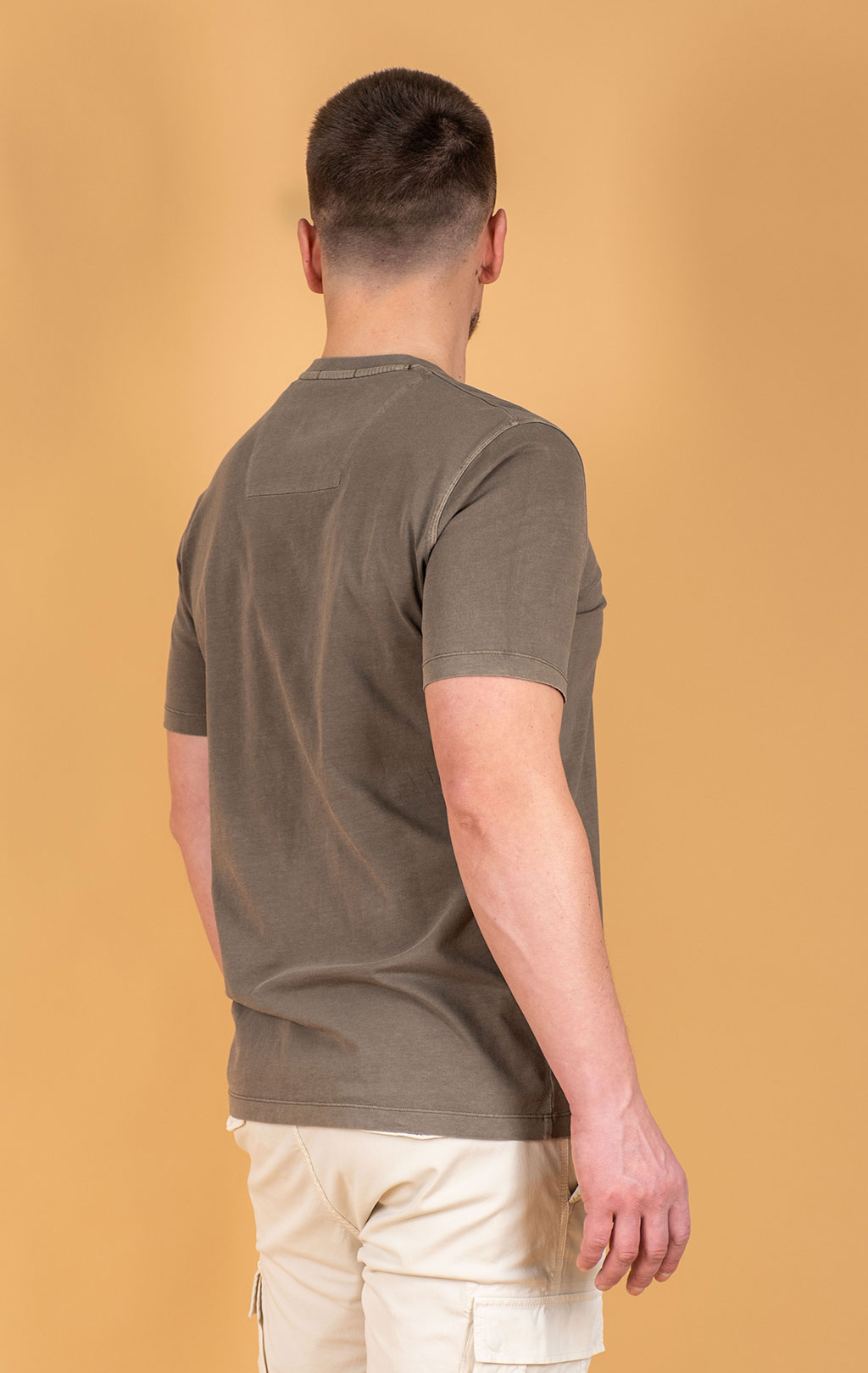 Футболка AERONAUTICA MILITARE big size SS 25 m/TR military olive washed (TS 2407) 