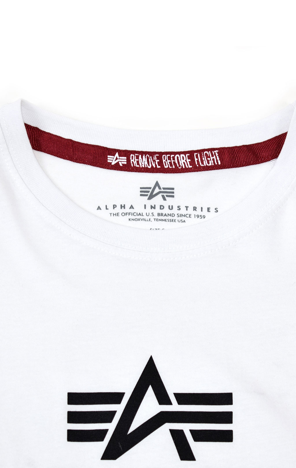 Женская футболка ALPHA INDUSTRIES NEW BASIC T white 