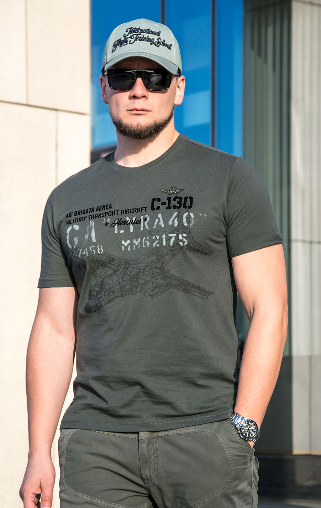 Футболка AERONAUTICA MILITARE FW 23/24/BD dark green (TS 2146)