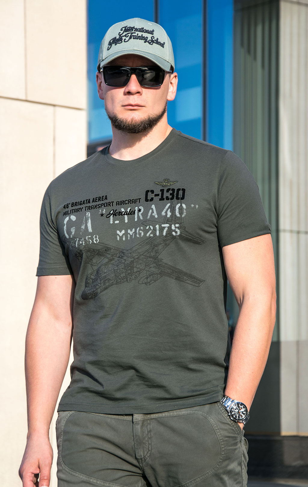 Футболка AERONAUTICA MILITARE FW 23/24/BD dark green (TS 2146) 