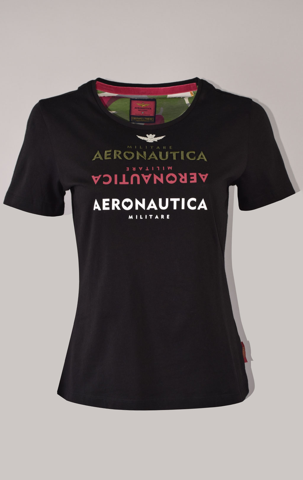 Женская футболка AERONAUTICA MILITARE FW 23/24/TR nero (TS 2165) 