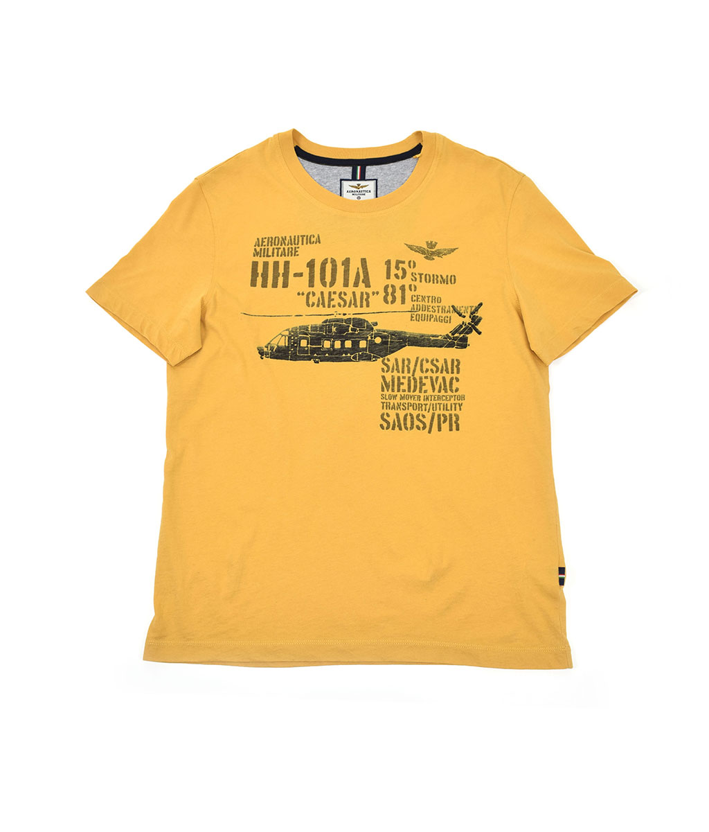 Футболка AERONAUTICA MILITARE SS 20/IN giallo (TS 1707) 