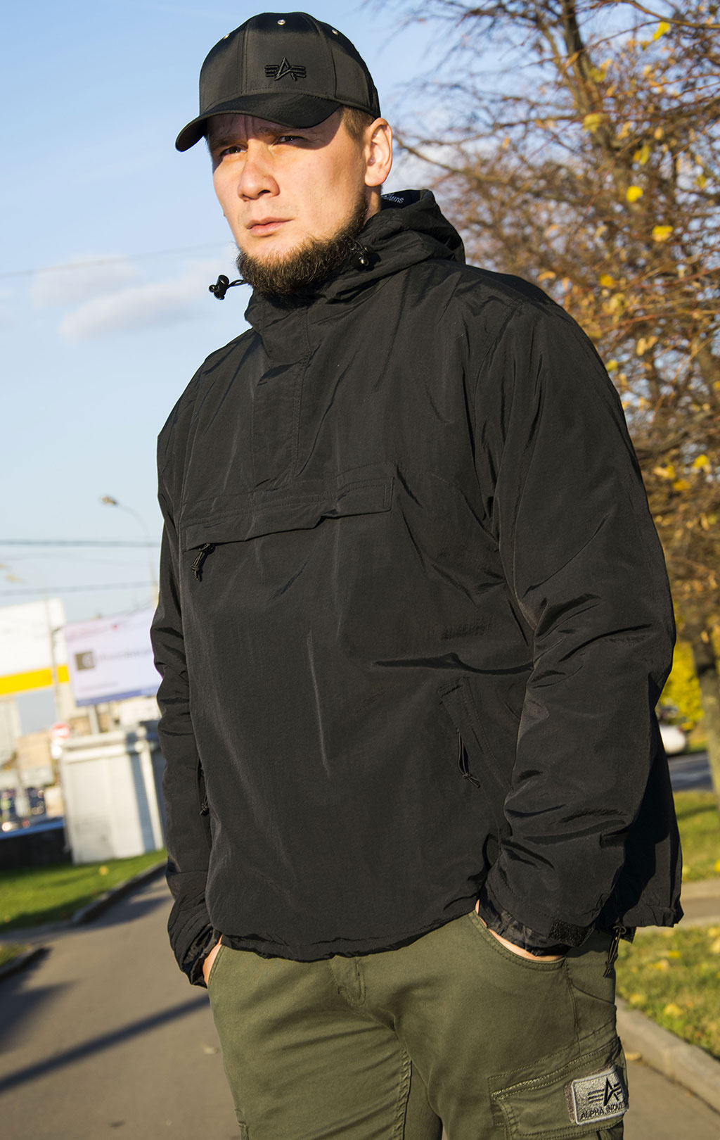 Анорак Surplus WINDBREAKER big size black 