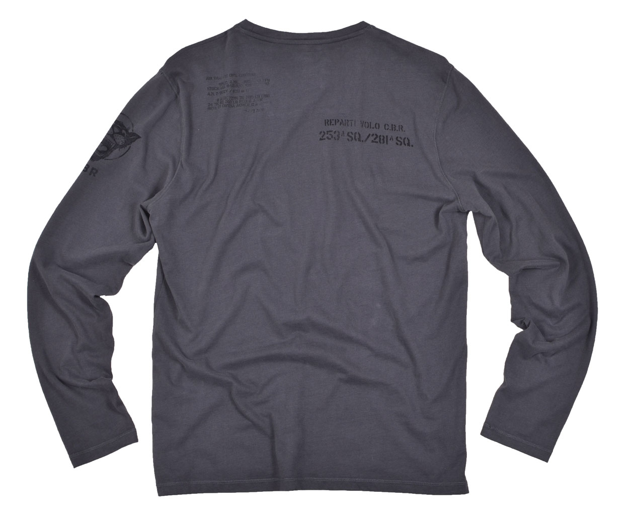 Лонгслив AERONAUTICA MILITARE grigio scuro (TS 1217)