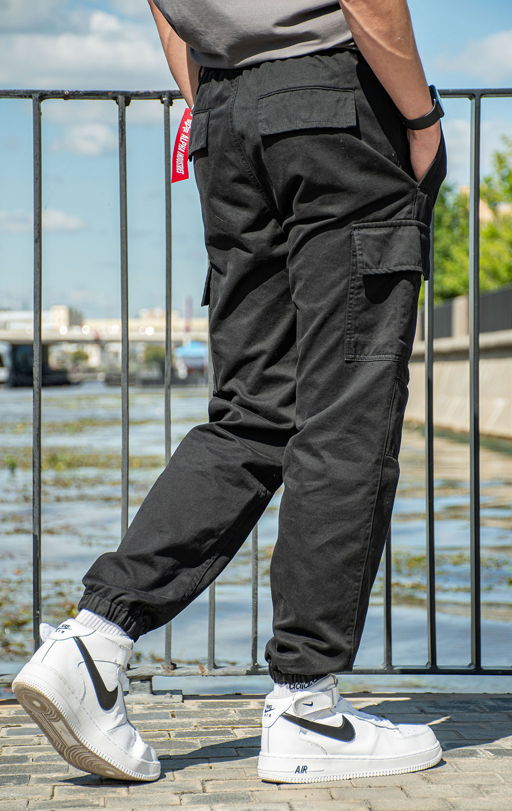 Брюки джоггеры ALPHA INDUSTRIES COTTON JOGGER FW 24/25 black 