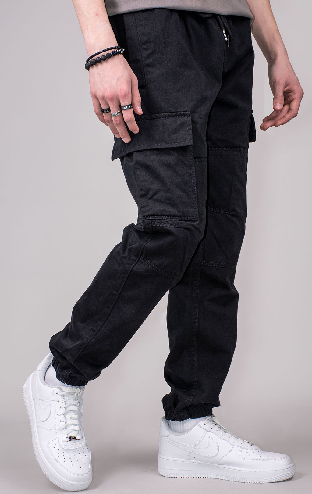 Брюки джоггеры ALPHA INDUSTRIES COTTON JOGGER SS 24 m black 