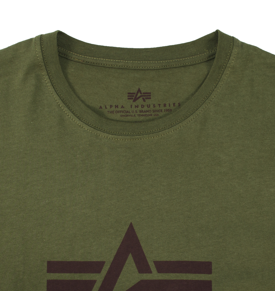 Футболка ALPHA INDUSTRIES BASIC T dark green 