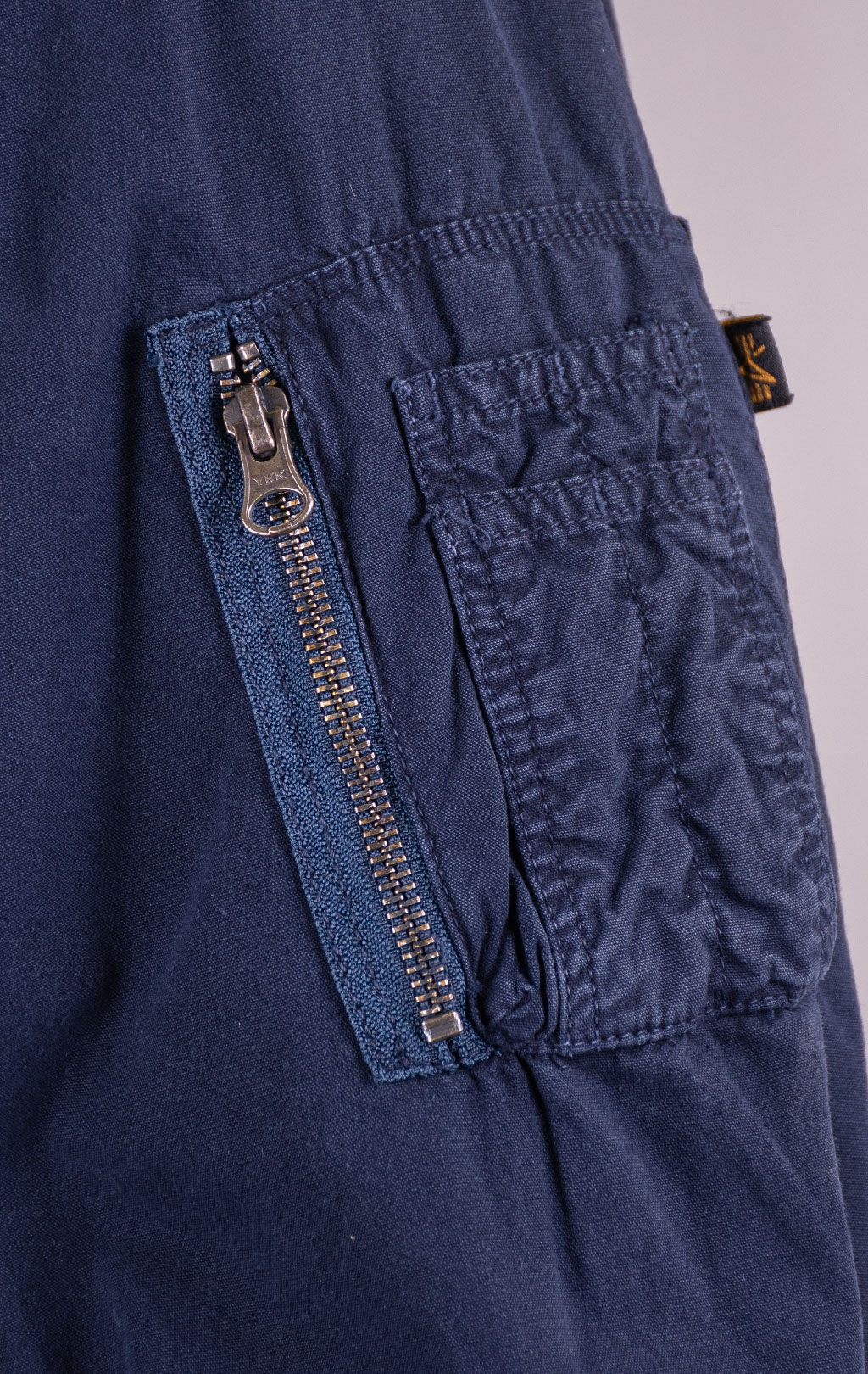 Бомбер-ветровка ALPHA INDUSTRIES US NAVY DECK HOOKED MOD JACKET SS 24 m replica blue 